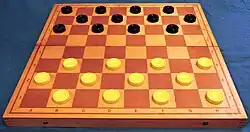 Tabuleiro de jogo de damas