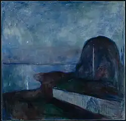 Noite estrelada. 1893. 135.6&nbsp;×&nbsp;140&nbsp;cm. J. Paul Getty Museum.