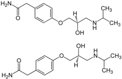 Estrutura química de Atenolol
