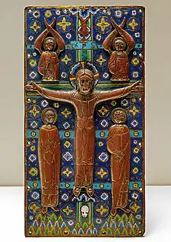 Cobre com esmaltes de Limoges