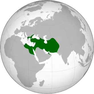 Extensão do primeiro império persa, o Império Aquemênida, sob o reinado de Dario&nbsp;I