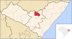 Localização de Palmeira dos Índios em Alagoas