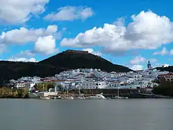 Vista de Alcoutim para o oposto Sanlúcar de Guadiana