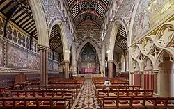 interior of ornate Victorian church