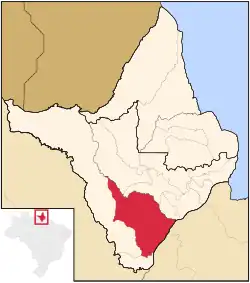 Localização de Mazagão no Amapá