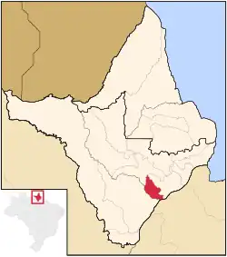 Localização de Santana no Amapá