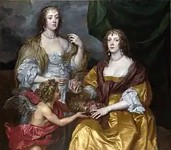 Lady Elizabeth Thimbleby e Dorothy, Viscondessa de Andower, c. 1637, Galeria Nacional de Londres