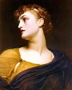 Óleo sobre Tela, "Antígona" (1882), por Frederic Leighton.