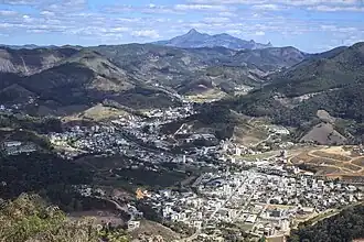 Vista de parte da cidade de Venda Nova do Imigrante, através do Mirante da Torre.