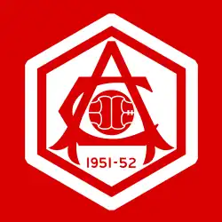 O emblema em estilo "Art Déco".