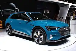 Audi e-tron durante o Paris Motor Show 2018