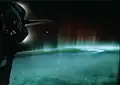 Auroral boreal vista da Estação Espacial Internacional