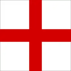 Cruz de S. Jorge, que passou a ser tido como padroeiro de Portugal a partir da Batalha de Aljubarrota, tendo sido substituído em 1640 pela Nossa Senhora da Conceição