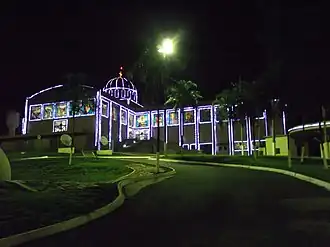 Santuário Basílica do Divino Pai Eterno, templo católico, na noite de Natal em 2010.