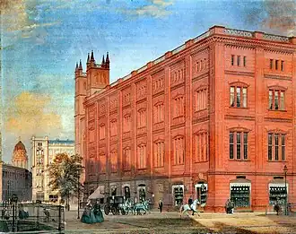 A Bauakademie de Berlim, de Karl Friedrich Schinkel (1832–36), é considerada uma das precursoras da arquitetura moderna devido à sua fachada do edifício, até então relativamente aerodinâmica.