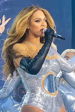 Beyoncé ao vivo em 2008.