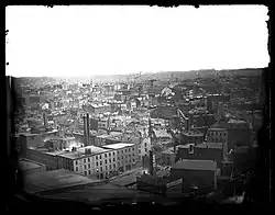 Pintura "From Bridge Tower", de George Bradford Brainerd, cerca de 1872