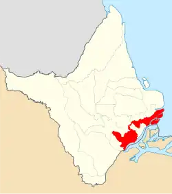 Localização de Macapá no Amapá