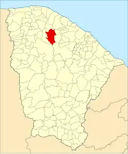 Localização de Irauçuba no Ceará