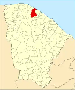 Localização de Itapipoca no Ceará