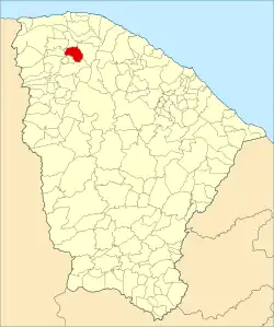 Localização de Massapê no Ceará