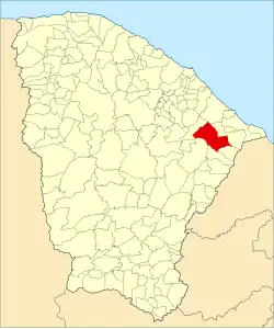 Localização de Russas no Ceará