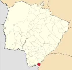 Localização de Eldorado em Mato Grosso do Sul