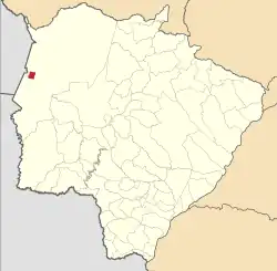 Localização de Ladário em Mato Grosso do Sul