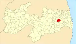 Localização de Alagoa Grande na Paraíba