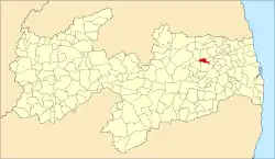 Localização de Arara na Paraíba