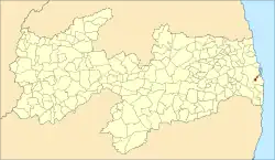 Localização de Bayeux na Paraíba