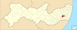 Localização de Bonito em Pernambuco