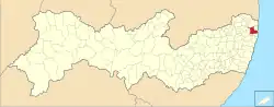 Localização de Igarassu em Pernambuco