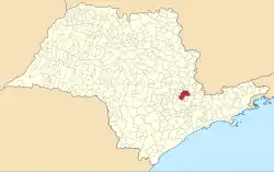 Localização de Campinas em São Paulo