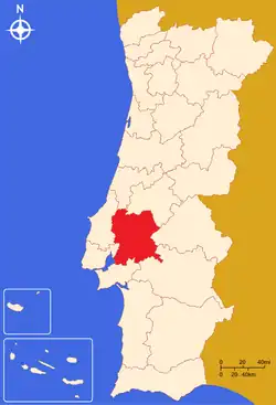 Localização da Lezíria do Tejo
