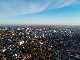 Vista do centro e região norte e oeste de Ijuí