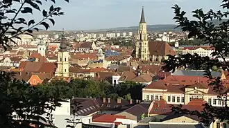 Vista de parte da cidade desde Cetățuia