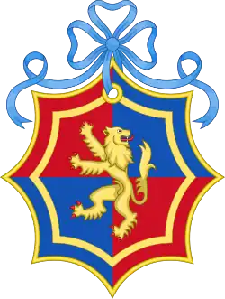 Brasão de Sofia Helena Rhys-Jones quando ela era solteira