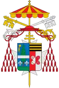 Brasão de Francesco Salesio Della Volpe como Camerlengo do Conclave de 1914