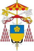 Brasão de Tommaso Riario Sforza como Camerlengo do Conclave de 1846