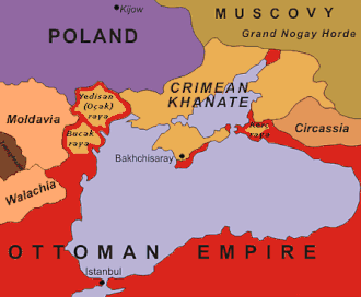 Localização de Canato da Crimeia