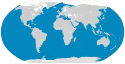 Áreas de ocorrência da baleia-comum