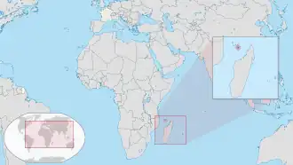 Localização de Mayotte na África