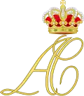 Monograma real de Alberto II e Charlene
