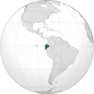 Localização Equador