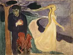 Separação. 1896. 96&nbsp;×&nbsp;127&nbsp;cm. Munch Museum, Oslo