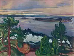 Fumaça de trem. 1900. 84&nbsp;×&nbsp;109&nbsp;cm. Munch Museum, Oslo