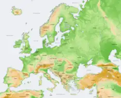 mapa da europa