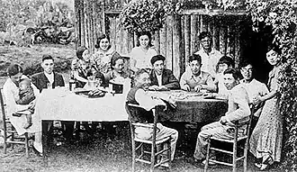 Família de imigrantes japoneses em Bastos, São Paulo, 1930