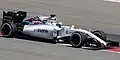 Felipe Massa pilotando o FW37 no GP da Malásia de 2015.